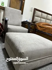  2 كرسي جلوس مع بفه شبه الوكالة