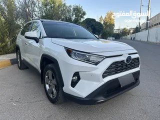  2 تويوتا راف فور ليميتد هايبرد موديل 2019 فل كامل أعلى صنف مع بانوراما للبيع