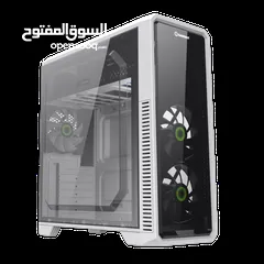  3 كيس جيمنغ فارغ احترافي جيماكس تجميعة  Gamemax Gaming G561-FRGB WH