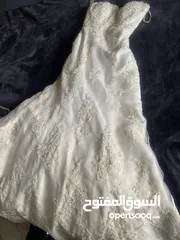  4 فستان عرس ابيض للبيع