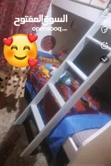  3 تخت طابقين خشب وحديد للبيع بحالة جيدة