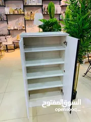  4 خزانة أحذية خشبية أنيقة بتصميم عصري – 4 رفوف وسعة كبيرة" "خزانة أحذية MDF ثقيلة وأبواب شفط