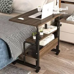  8 طاولة لابتوب خشبية عملية وأنيقة   سطح واسع بيسع لابتوب، كتب ومحاضراتك ارتفاع قابل للتعديل م