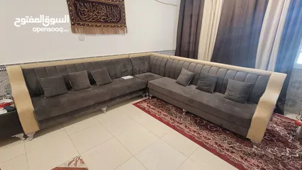  2 L shaped sofa set