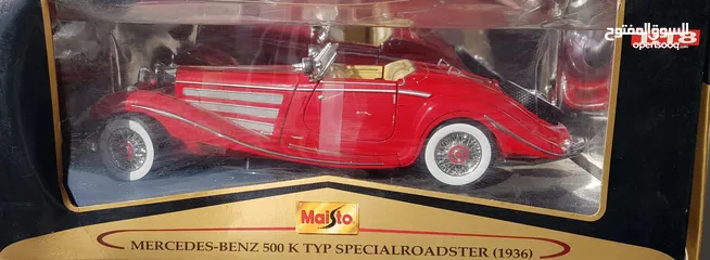  1 Maisto 1:18 Mercedes Benz 500 K type. Condition new.