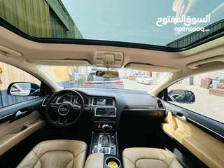  9 AED 1,230PM  AUDI Q7 3.0 S-LINE  SUPERCHARGED FULL OPTION  0% DOWNPAYMENT  GCC