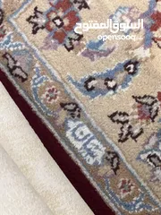  2 سجادة يدوية (حرير مع صوف طبيعي جودة عالية) مختوم ختم العائلة   Hand knoted high quality rug