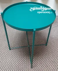  1 Coffee Tray Table, green color