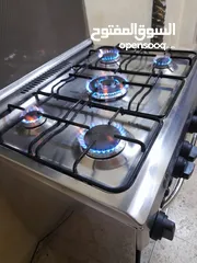  1 غاز 5 عيون  6 مفاتيح النوع: كريازي   الصناعه: صناعه مصريه  الوصف : ستانلس استيل قياس 8