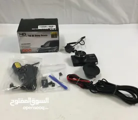  2 كاميرا Yansoo سوداء مقاس 2-3 بوصة عالية الوضوح ومسجل القيادة عالي الدقة