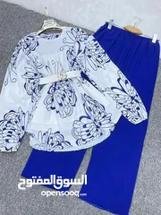  1 طقم ستاتي قطعتين   متوفر بعدة ألوان   فـري سـايـز بـلبـس مـن وزن 50-85