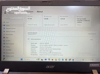  4 لابتوب أسير i7 مستعمل بحالة الجديد windows 11 pro