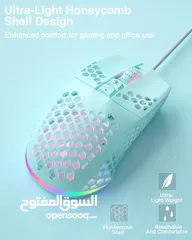  15 SOLAKAKA SM900 Wired Gaming Mouse with Honeycomb Shell USB ماوس سلكي للالعاب بألوان مختلفة