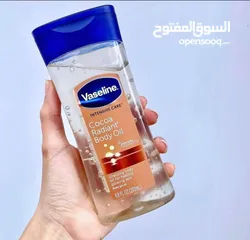  4 Vaseline cocoa radiant body gel oil.