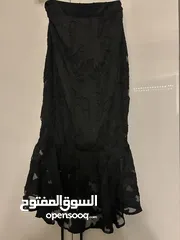  3 Lipsy London Co-Ord Black Dantelle  طقم ميدي دانتيل أسود، شبه رسمي/رسمي أنيق ، Top & Skirt