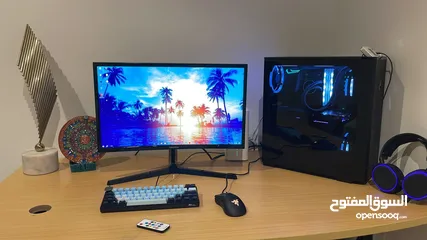  1 Gaming PC and Monitor بي سي قيمنق مع شاشة