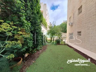  1 شقة ارضية مع حديقة للايجار في خلدا بمساحة بناء 360م