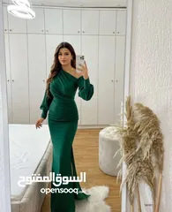  1 فستان طويل فخم بيرسم الجسم للإيجار 10 دنانير