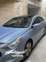  15 هونداي سوناتا هايبرد موديل 2014 مميزة لون ازرق بلو فل اضافات