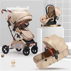  1 عرباية أطفال كدللو أصلي متحولة عدة وضعيات جلوس او نوم بالإضافة لكار سيت كدللو أصلي