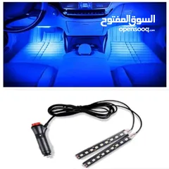  1 أضاءات LED داخليه للسياره اللون ازرق