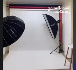  1 استديو تصوير مع ثلاث كراسي للبيع