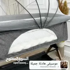  6 سرير للبيبي متعدد الاستخدامات  تخت مريح لطفلك مع نوم هادئ يمكن استخدامه كهزاز لسهولة نوم طفلك