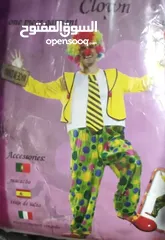  3 لباس كلاون معها قناع وباروكه مجانا زمتوفر توصيل
