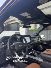  31 ford f150 platinum 2022 hybrid 3500 cc powerboost  بلاتينيوم لون كحلي و داخلية مميزة لون كاميل
