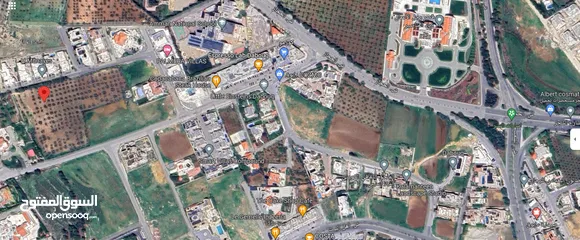  5 ارض سكنية للبيع شمال عمان دابوق بجانب إشارات النسر قطعةارض سكنية بمنطقة فلل وقصور بمساحة  5370 م