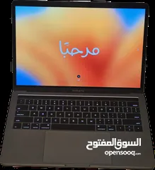  1 MacBook Pro (13-inch, 2017, Four Thunderbolt 3 ports) جهاز إستعمال بسيط بحالة ممتازة كأنه جديد