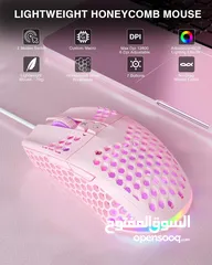  16 SOLAKAKA SM900 Wired Gaming Mouse with Honeycomb Shell USB ماوس سلكي للالعاب بألوان مختلفة