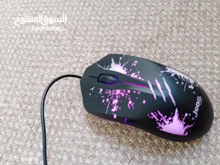  2 ماوس Jedel RGB مستعمل بحاله جيده