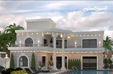  8 نمره392 متر مسموح فيها بناء فيلاه 240 متر +بركه 5عرض في طول 10 متر