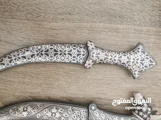  4 خنجر دمشقي مكحل فضه