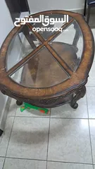  1 A big Wooden and Glass table for sale