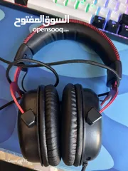  3 سماعة الألعاب Hyperx cloud ii  أحمر مع سماعةnubwo n13