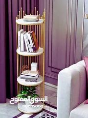  4 رف ملكي بخشب مطلي رخامي – لمسة فخامة ملوكية لبيتك تصميم فااااخر من خشب مطلي رخامي أبيض .