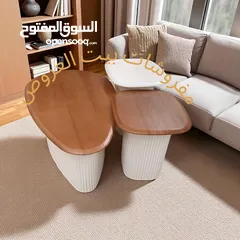  8 طاولات وسط مودرن مع أطقم سكمَلات تركي فاخرة – جودة عالية وألوان متعددة تناسب جميع الأذواق