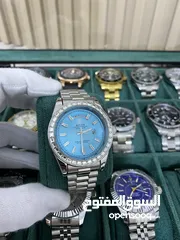  1 رولكس رجالي مرفق علبه وكيس رولكس وكفاله سنه