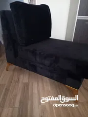  2 كنبه لون اسود تفصيل