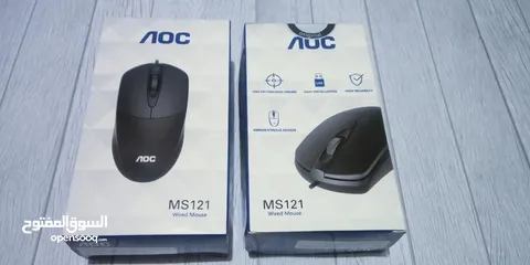  4 mouse AOC MS121 WIRED ماوس من او اه سي 1200 دبي اي واير
