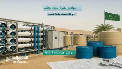  3 خدمات محطات تحلية المياة والصرف الصحى وكيماويات المعالجة والاستشارات الهندسية والتصميم