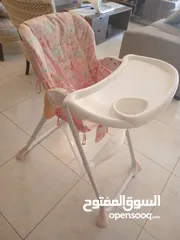  1 كرسي طعام/عربه اطفال/كرسي هزاز للبيع بحاله ممتازه