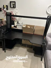  2 طاوله مكتب ايكياوطاوله جيم مميزه