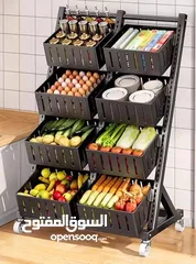  3 سلال تخزين معدنية متعددة الاستخدامات – متوفرة بـ6 أو 8 دفات