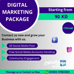  1 Social Media Digital Marketing Package