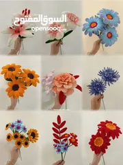  10 زهور يدوية الصنع..حسب الطلب
