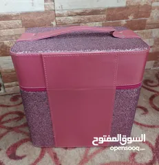  7 شنطة مكياج ومجوهرات فاخره ستراس حجم كبير