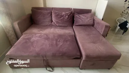  3 L shaped sofa cum bed